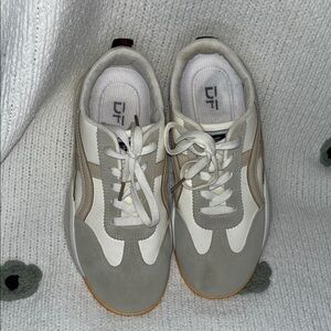 Women's Athletic Shoes in Gray and White